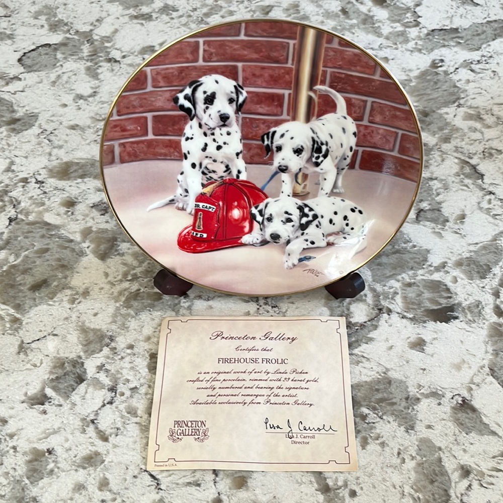 Firehouse Friends Collectable Plate by Princeton Gallery